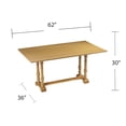 thumbnail image 4 of SEI Furniture Edenderry Traditional Wood Dining Table in Natural Finish, 4 of 8