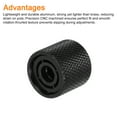 thumbnail image 4 of Uxcell Guitar Knobs Volume/Tone Control CNC Machined Knurled Design Black 3, 4 of 6