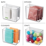 iDESIGN Magnetic Plastic Storage Bin 5 x 3x 6 Clear 2/Pack (28039M2)
