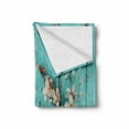 thumbnail image 2 of Almond Blossom Soft Flannel Fleece Blanket, Cherry Flowers with Color Pencils on Blue Toned Rustic Background, Cozy Plush for Indoor and Outdoor Use, 70" x 90", Pale Blue Multicolor, by Ambesonne, 2 of 6