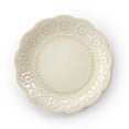 thumbnail image 6 of Elama Contessa 16 Piece Embossed Scalloped Stoneware Dinnerware Set in Ivory, 6 of 9