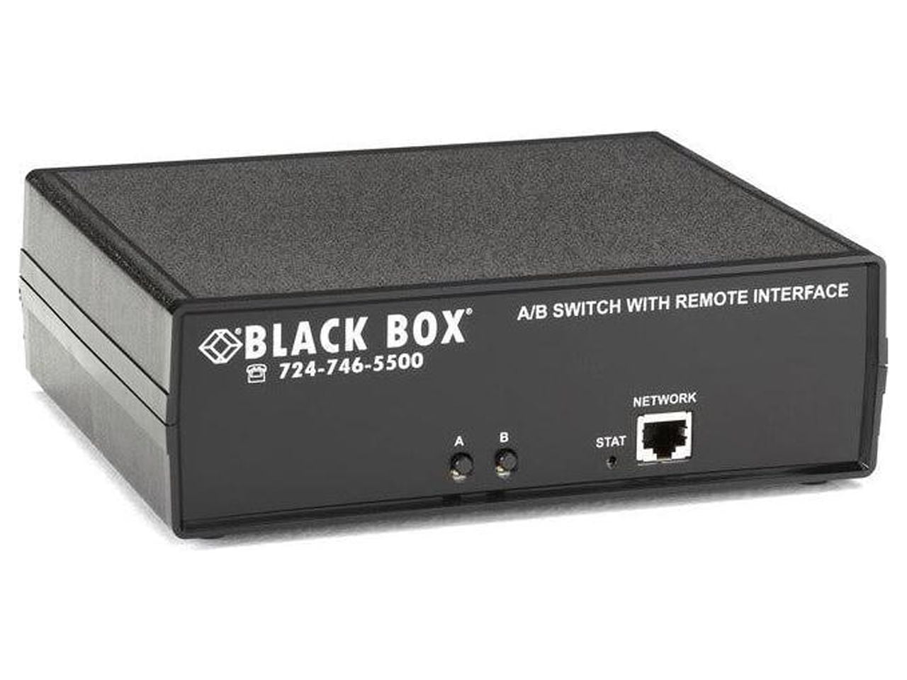 Black Box CAT6 Remotely Controlled Layer 1 A/B Switch, Latching, Ethernet, RS-232
