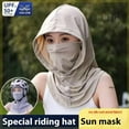thumbnail image 4 of YEKEYI Balaclava Mask Sun UV Protection Balaclava Face Cover Hood Breathable Full Head Mask Cycling Skiing Fishing Hat, 4 of 9