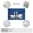 thumbnail image 2 of Blue Water White Swan Couple Poster Decorative Painting Canvas Wall Art Living Room Posters Bedroom Painting,Unframe-style,16x24inch(40x60cm), 2 of 8