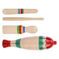 thumbnail image 1 of Phenofice 2 Sets Small Percussion Instruments Wood Assorted Color Musical Talent Cultivation for Kids, 1 of 8