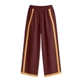 thumbnail image 5 of POIUYTR Womens Summer Cotton 2 Piece Sets Casual Crewneck Tank Tops Loose Wide Leg Pants Color Block Outfits, 5 of 6