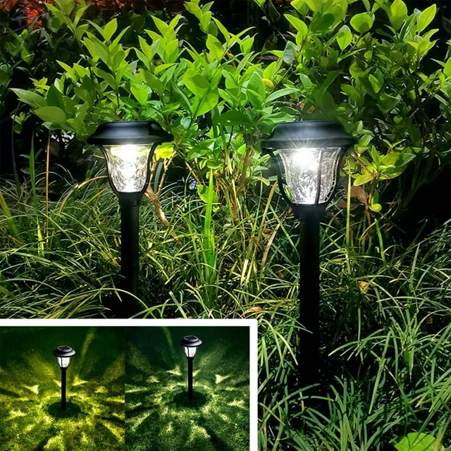 Xihbxyly Luces Solares Led para Exteriores, Inalámbricas, Ip55 a Prueba de Agua, Fácil Instalación, Iluminación para Caminos de Patio, Decoración Moderna para Jardín, Funcionamiento Automático Día/No