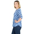 thumbnail image 4 of Larky Lark Womens Geometric Puff Print Knit Top, 4 of 5