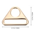 thumbnail image 3 of Shisuyan Handbag Hardware Golden 10Pcs 1.7x1.3in, 3 of 9