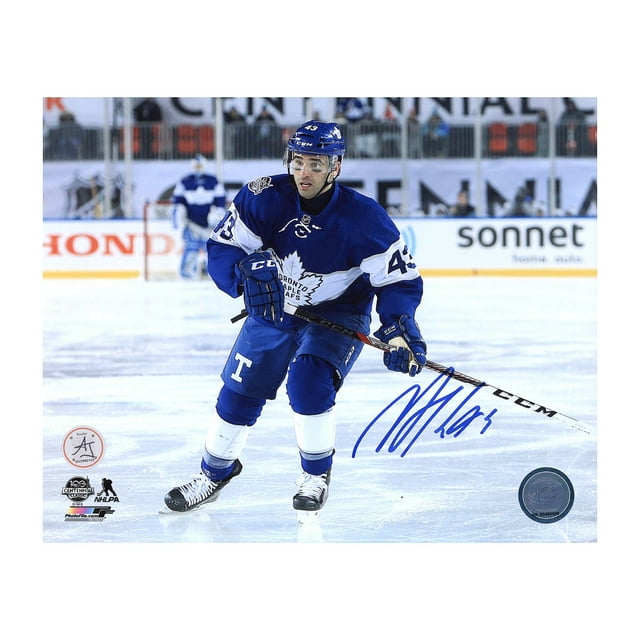 Nazem Kadri Autographié Maple Leafs de Toronto Classique du Centenaire 2017 Photo 8x10