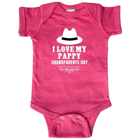 

Inktastic Grandparents Day I Love My Pappy Gift Baby Boy or Baby Girl Bodysuit