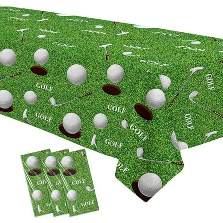 Golf Party Decorations Tablecloth, 3Pcs Disposable Golf Birthday Party Tablecover Supplies, Golf Table Decorations for Golf Lover Baby Shower 1st 2nd Birthday, 55in x 86in$$Electronics Accessories