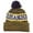 Gold/Purple, variant on Top Headwear Los Angeles Winter Striped Beanie w/ Pom - Gold/Purple