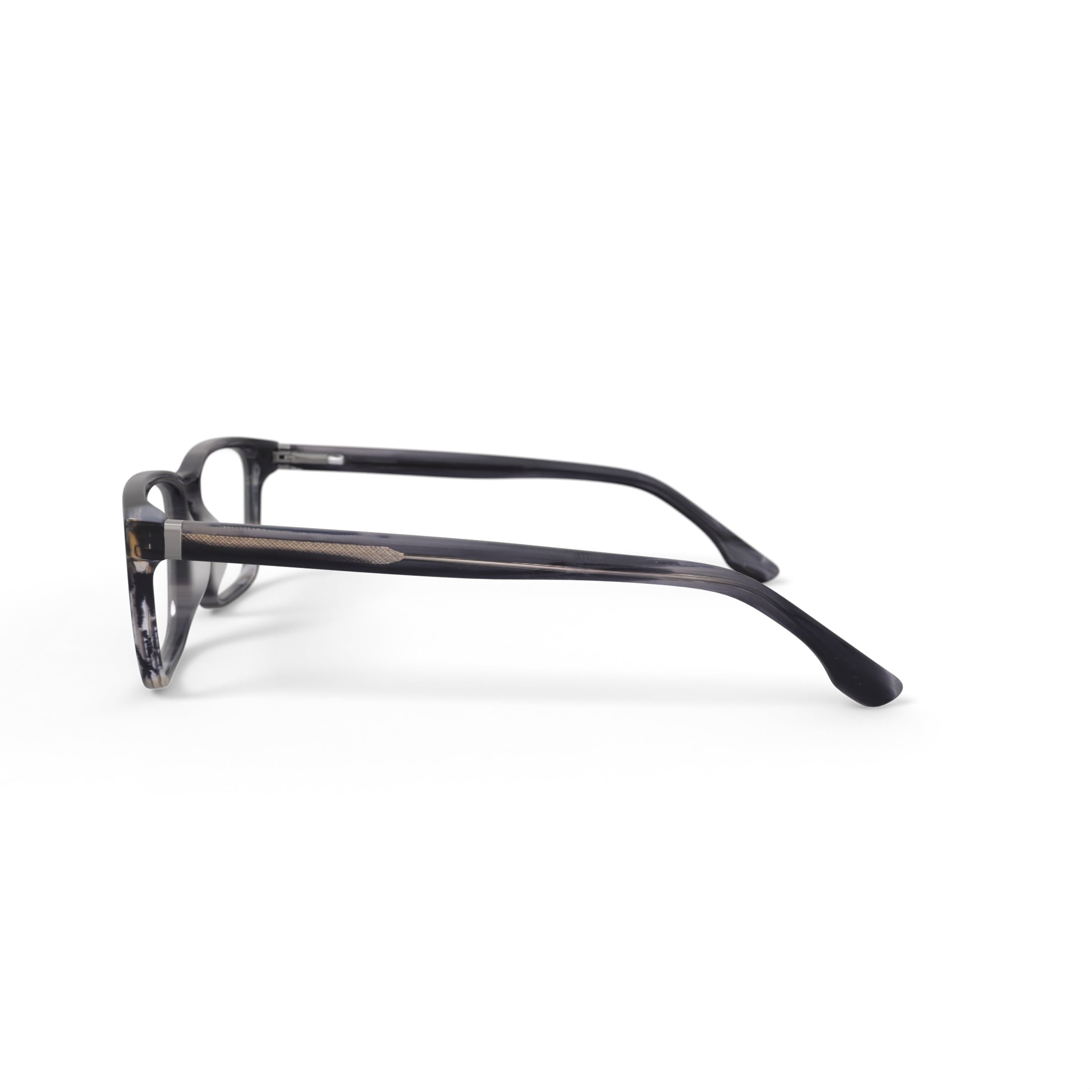 Walmart Men's Kelele Rectangular Prescription Eyeglasses with Case, Grey Tortoise