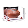 thumbnail image 2 of Deluxe Acrylic Football Display Case with Mirror, Red Risers and White Base (A004-RR), 2 of 2