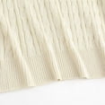 thumbnail image 5 of Pullover Sweaters for Women 2025 Short Sleeve Crewneck Lightweight Cable Knit Sweater Tops Fall Outfits, 5 of 8