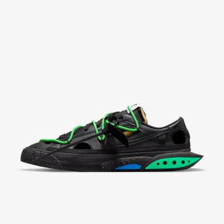 [DH7863-001] Mens Nike Blazer Low 'Off-White Black Electro Green'