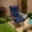 Navy Blue, variant on CJC Outdoor Chair Cushions High Back Waterproof Adirondack Chair Back Seat Pad Patio Garden