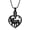 Black, variant on Bulldog Cremation Jewelry Urn Necklace for Ashes for Pet Heart Memorial Ash Jewelry Keepsake Pendant for Bulldog Dog's Ashes with Filling Kit