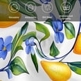 thumbnail image 5 of Yellow Lemon Cloth Napkins, Blue Flower Botanical Blossom Motif Spring Washable and Reusable Dinner Napkins Set of 4, Table Napkin for Kitchen Party Birthday Wedding Hotel Housewarming 20"x20", 5 of 8
