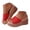 Red, variant on Pandaie Women's Wedge Sandals Platform Espadrille Heels Summer Wedges Slides Flatform Open Toe Bohemia Slippers Shoes Beige Size 6