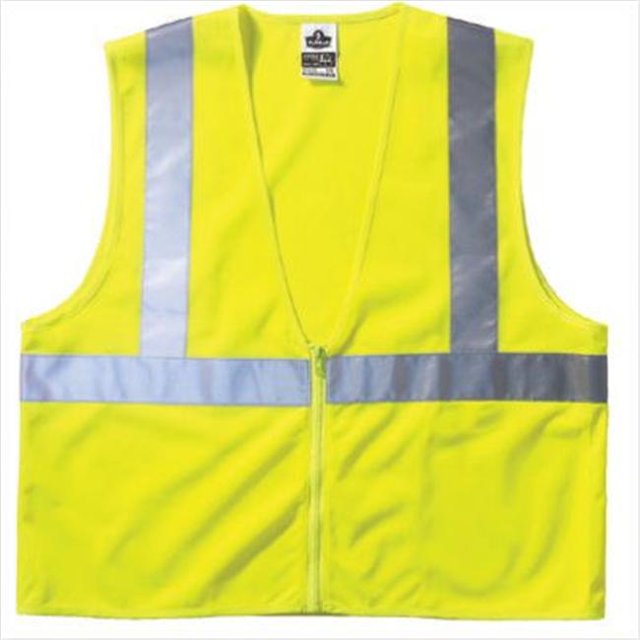 Economy Vest Class Ii Mesh Zipper Lime 2Xl-3Xl
