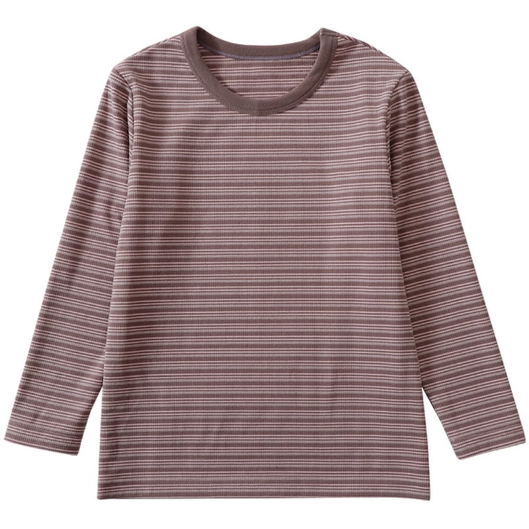 OZKIZ Toddler Girl Long Sleeve Stripe T-Shirt - Casual Loose Fit Top For Girls & Boys