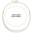 thumbnail image 3 of Bangcool Layered Belly Chain Tiny: Simple Waist Chain Bikini Body Chain for Summer Beach, 3 of 5