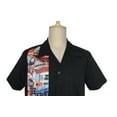 thumbnail image 4 of Men Casual Shirts Panel Pattern Button Down Shirt, 4 of 6