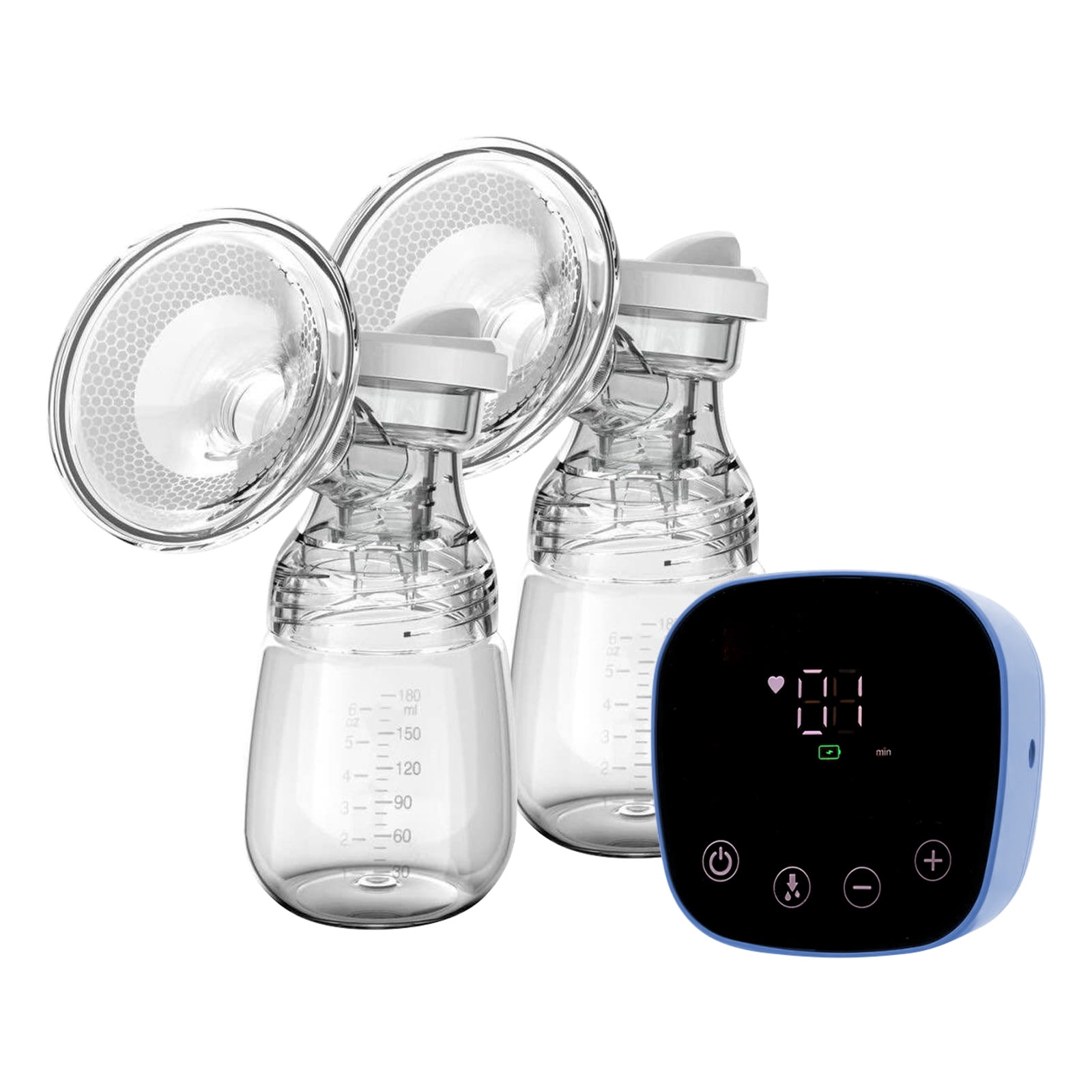 Breast Pump,Dual Suction Breastfeeding Pump LED Touch Screen with 4 Modes 9 BPA 