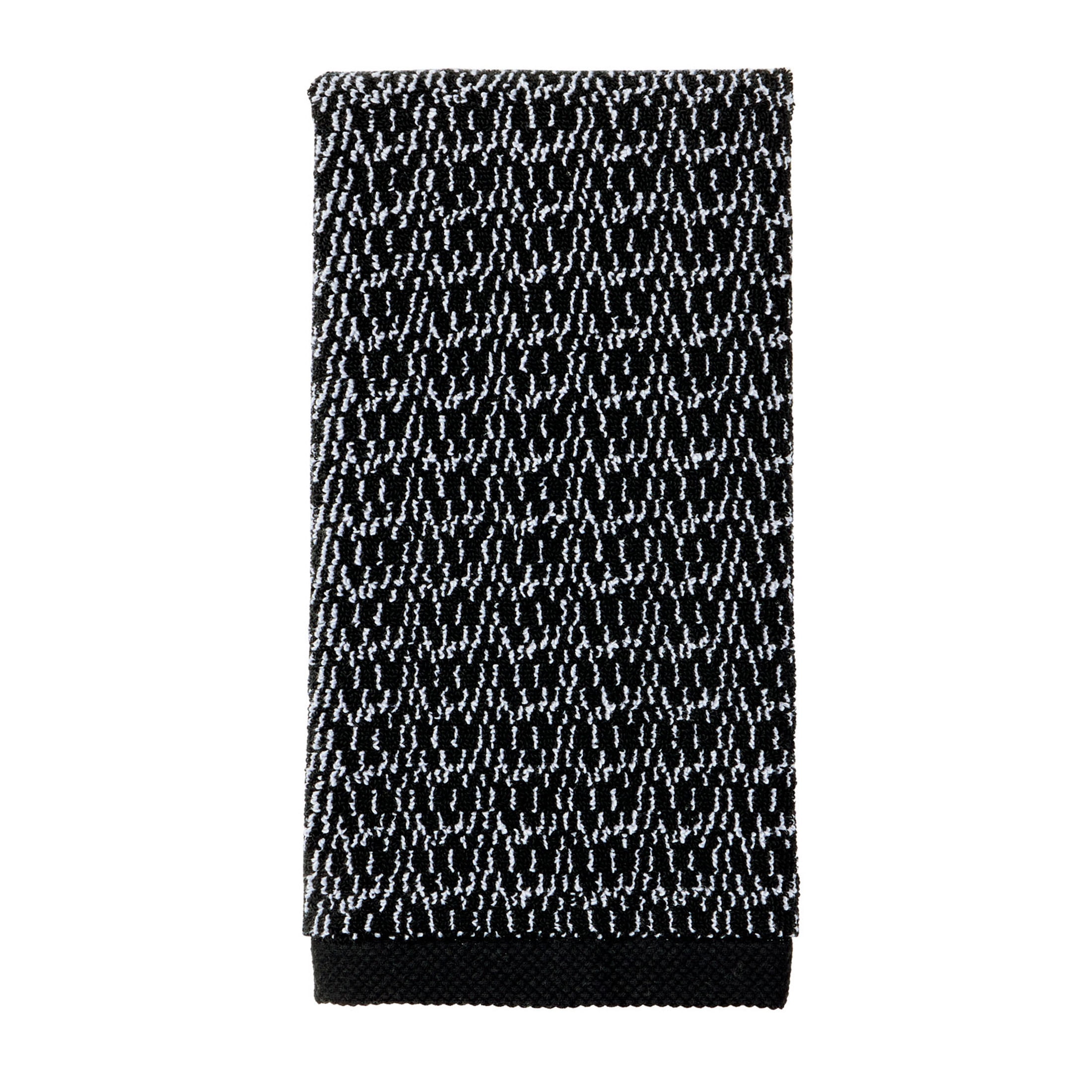 Better Homes & Gardens Signature Soft Cotton Melange 6-Piece Bath Towel Set, Rich Black