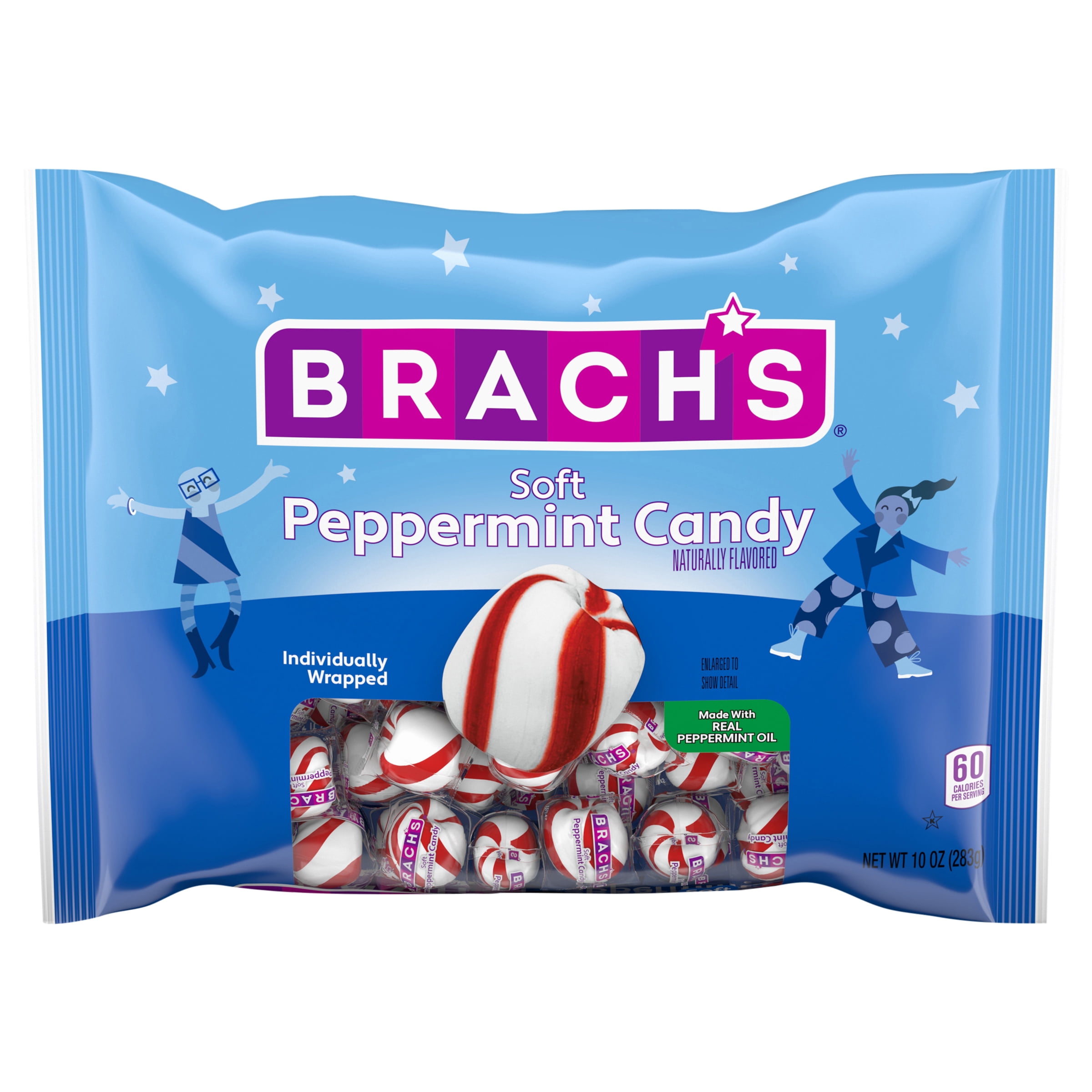 Brach's Soft Peppermint Candies 10 Ounce Laydown