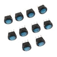 thumbnail image 1 of Metal LED Rocker Switch Control 12V 20A Momentary Rocker Blue Button, 1 of 8