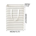 thumbnail image 3 of Extra Large Capacity Collapsible Laundry Hamper,Waterproof Foldable Dirty Clothes Storage Basket,Freestanding Portable Washing Bin,Padded Handles Space Saving Bag For Bedroom Bathroom Dorm, 3 of 6