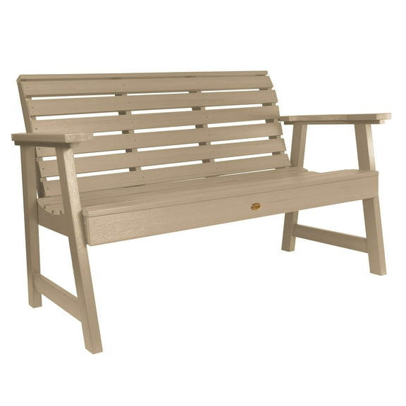 highwoodÂ® Eco-Friendly Recycled Plastic Weatherly Garden Bench, 4'