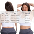 thumbnail image 5 of WAGUTH Plus Size Sports Bra for Women Adjustable Straps Racerback Medium Support Workout Yoga Bralette,White,XXL, 5 of 5