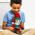 thumbnail image 3 of Portable North Pole Dogood Elf Plush Toy Green With Personalized Video Messages From Santa, 3 of 9