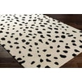 thumbnail image 4 of Mark&Day Wool Animal Print Rugs, 6ft Round Sanremo Cheetah Leopard Modern Beige Area Rug, Beige Black Carpet for Living Room, Bedroom or Kitchen (6' Round), 4 of 6