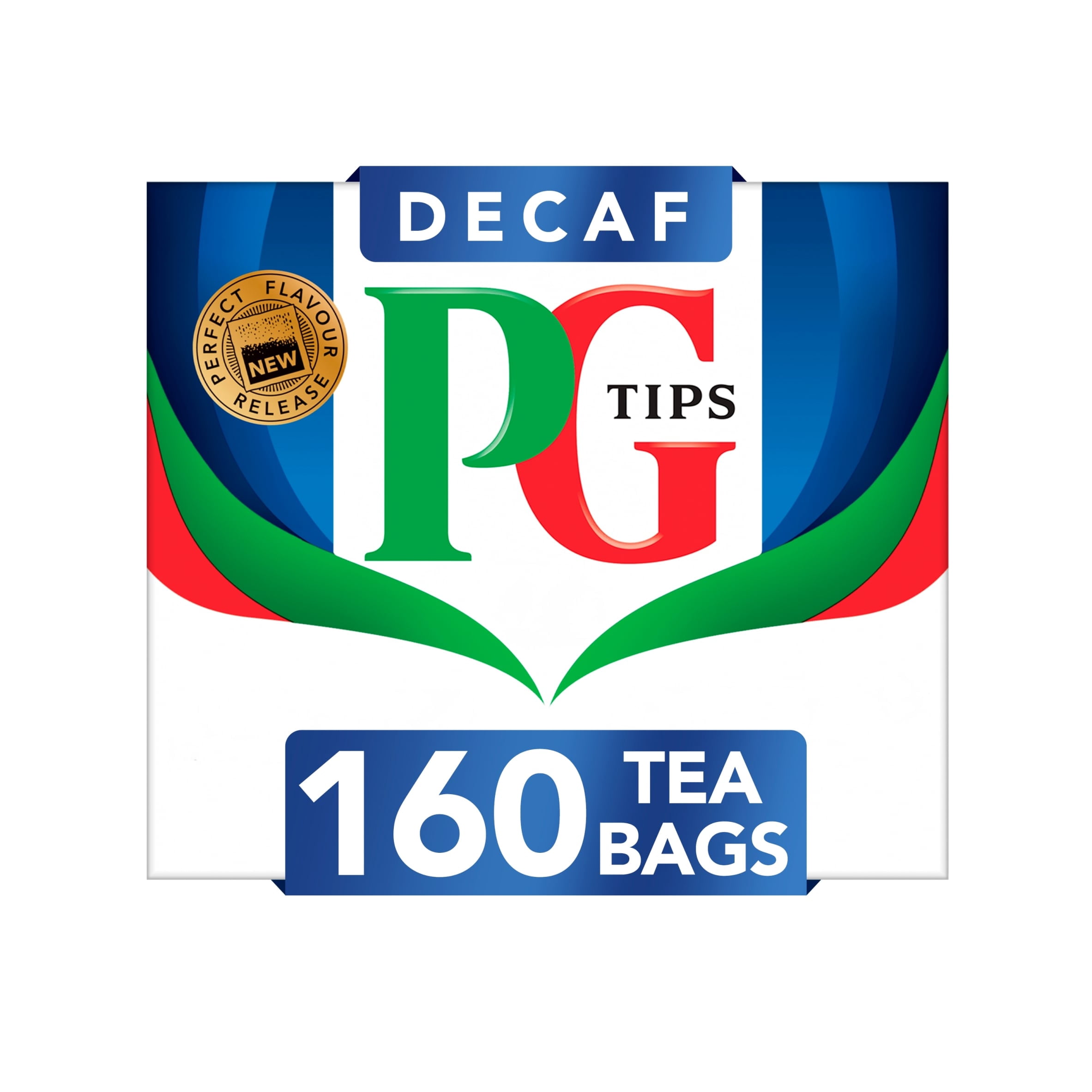 PG Tips Decaf Black Tea 160 Tea Bags 464g, Imported from Britain
