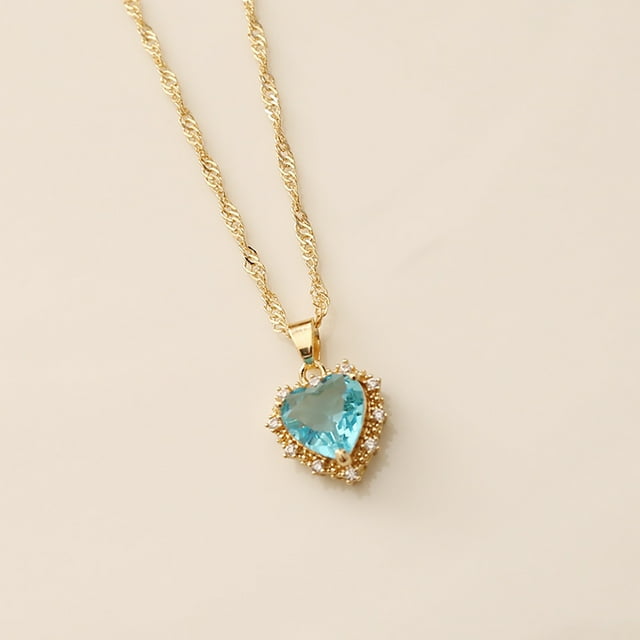 Xihbxyly Collar Multicolor, Cadena de Clavícula de Cristal de Moda, Elegante Colgante de Aleación, Accesorio Versátil para Cualquier Atuendo, Perfecto para Fiestas o Uso Diario, Regalo Ideal para Muj