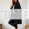 thumbnail image 3 of KICILVS Long Sherpa Jacket Women Fuzzy Button-Down Coat with Pockets Notched Collar Warm Winter Outerwear for Casual, 3 of 7