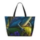 thumbnail image 2 of Fotbe Cute Blue Frog Bolsa de Viaje para Playa - Resistente al Agua, Bolsa Tote de Gran Capacidad y Ligera con 7 Bolsillos para Mujeres y Hombres, 2 of 6