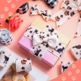 thumbnail image 4 of Ribbon Canlierr con estampado de pata de perro, alambre, 2.5 pulgadas, 24 yardas, 4 rollos, 4 of 7