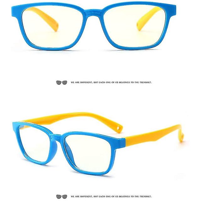 Gafas anti luz azul para gafas de ordenador para niños, protección UV antideslumbrante (1 pieza, azul) ZefeiWu 9024735323679