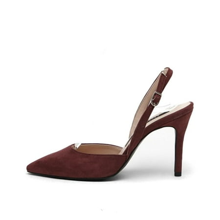 

Audeban Women Slipper Solid Color High Heels Closed Toe Stilettos Wedding Party Shoes