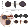 thumbnail image 3 of 6 Pairs Vintage Resin Horn Coat Buttons Leather Sew-On Toggles Closure Buttons Sewing Accessories for Woolen Coat Clothing Jacket Sweater Windbreaker, 3 Colors, 3 of 7