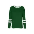 thumbnail image 6 of Women's Long Sleeve Shirts Casual Color Block Crewneck Tops Tshirt Basic Tee Trendy Outfits, 6 of 7