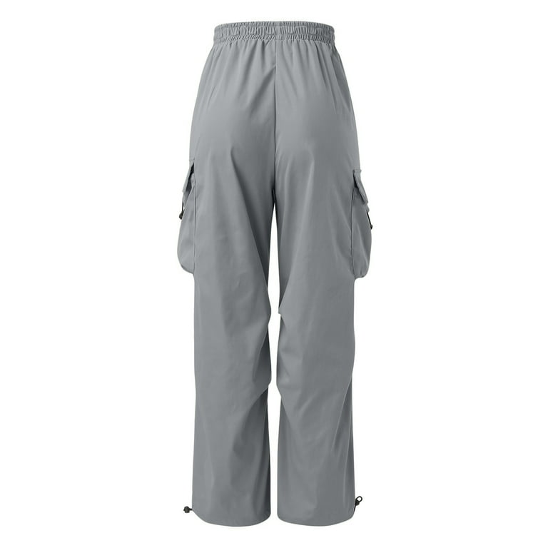 Men’s Parachute Cargo IG NIEWTR Men's Baggy Cargo Parachute Pants Trendy Casual