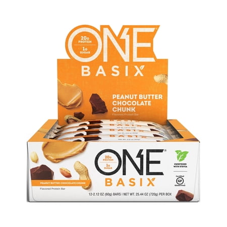 ONE Protein Bar, Peanut Butter Chocolate Chunk, 20g Protein, 12 Count