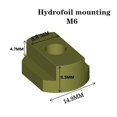 thumbnail image 3 of 8 Piezas FoilMount Tamaño M6 Y 4 Piezas Tuercas en T de Montaje de Tornillo de Hidroala para Todas Las Pistas de Hidroala Accesorios de Surf Al Aire Libre, 3 of 6